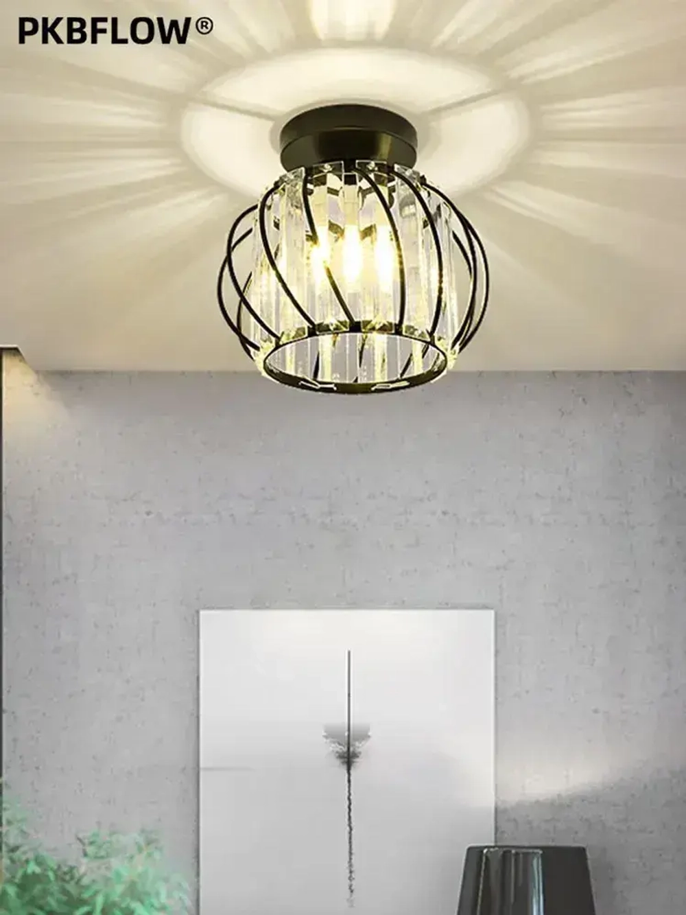 Потолочный светильник,Люстра потолочная подвесная,Черный круглый,В комплекте без лампочек,E27