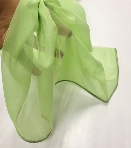 Вуаль с утяжелителем Arya арт.Turkuaz col. 2042 зеленый (высота 295 см, Турция)