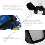 ЗУБР ЗАСЛОН-С экран из мелкоячеистой сетки 190х339мм, для крепления на каске, защитный лицевой щиток, Профессионал (110855)