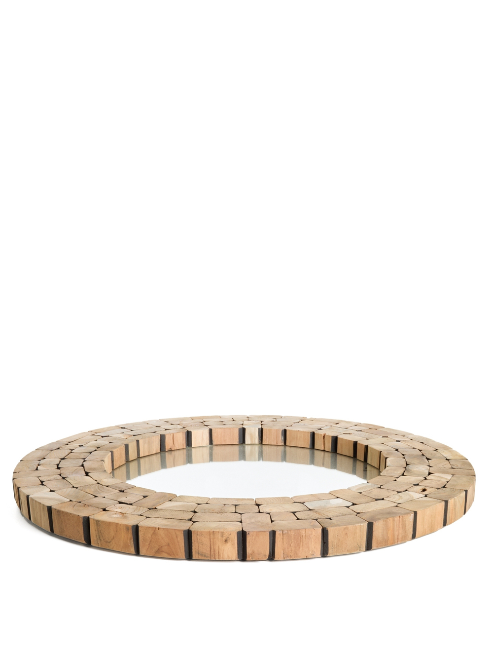 Зеркало Ellipse древесина