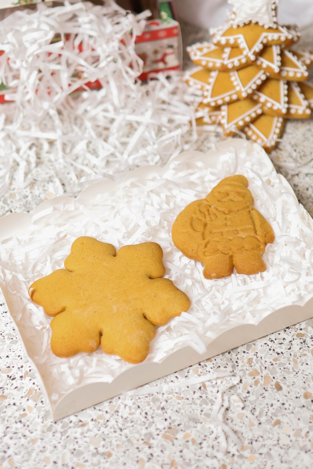 Пряник большая снежинка