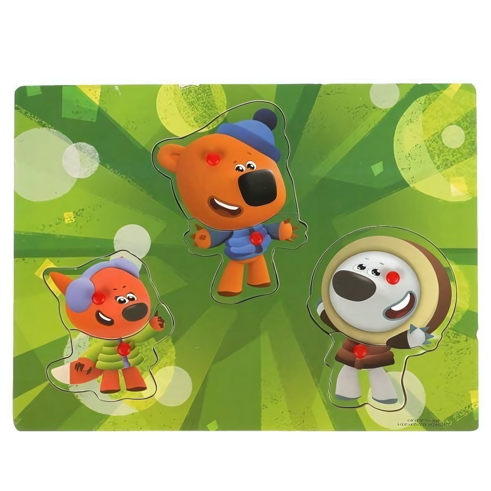 Игрушка деревянная одевашка "Ми-ми-мишки" коробка (Буратино)