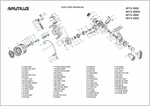 Катушка Nautilus Arta 4000 bb6+1 270г 0.247/0.285/0.305мм-130/110/90м 5.3:1 16-59296056