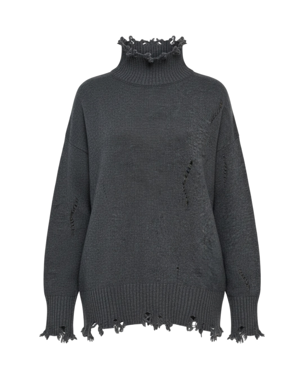 Кашемировый свитер “Torn” с рванным эффектом