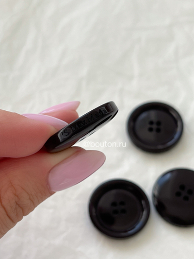 Пуговицы На Прокол МаксМ4 23 мм черные