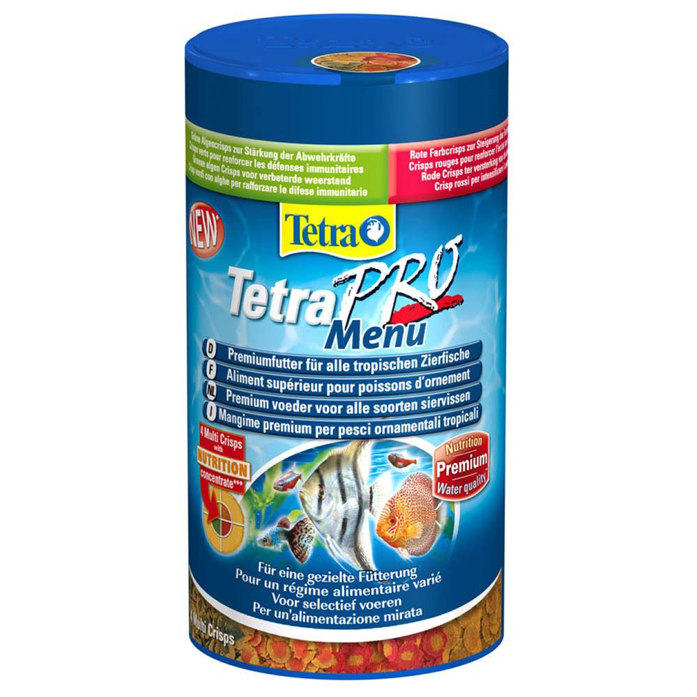 Tetra Pro Menu 250 мл - корм для рыб (4 вида чипсов)