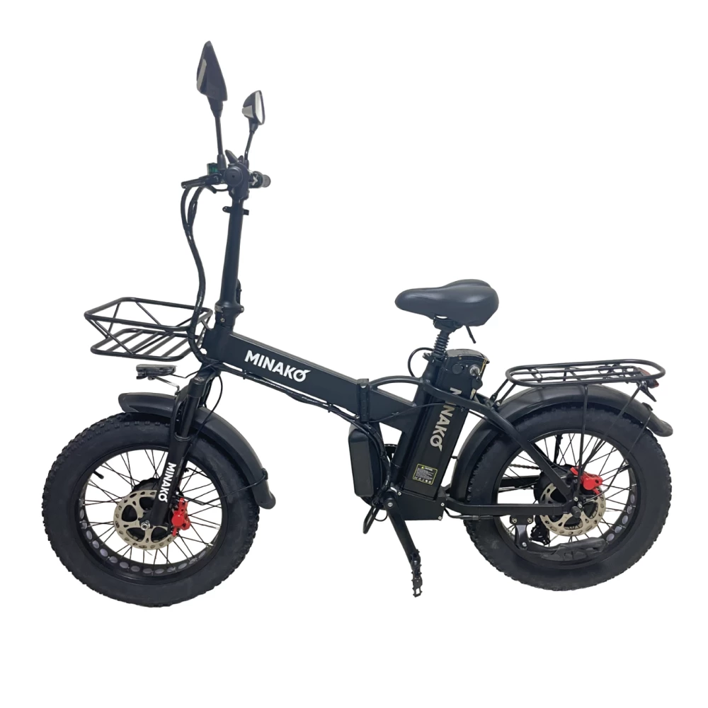 Электровелосипед Minako F10 Гидравлика (салатовый,черный, оранжевый,синий)