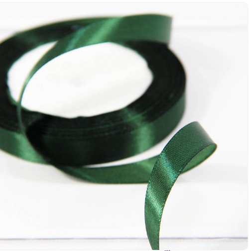 Лента атласная 1,2 см Глубоко синевато-зелёная