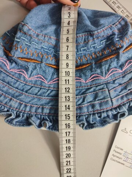 Панама из хлопка на 1-2 года, новая