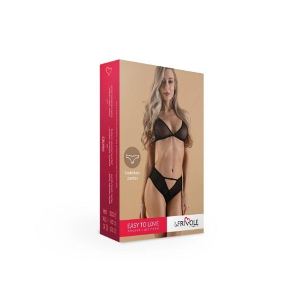 Пикантные трусики с доступом с широким вырезом сзади (Easy to love) (L/XL (46-48))