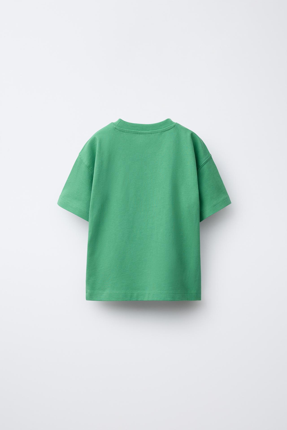 ZARA ФУТБОЛКА С НАДПИСЬЮ, ЗЕЛЕНЫЙ