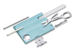 Швейцарская карточка Victorinox SwissCard Nailcare, голубая