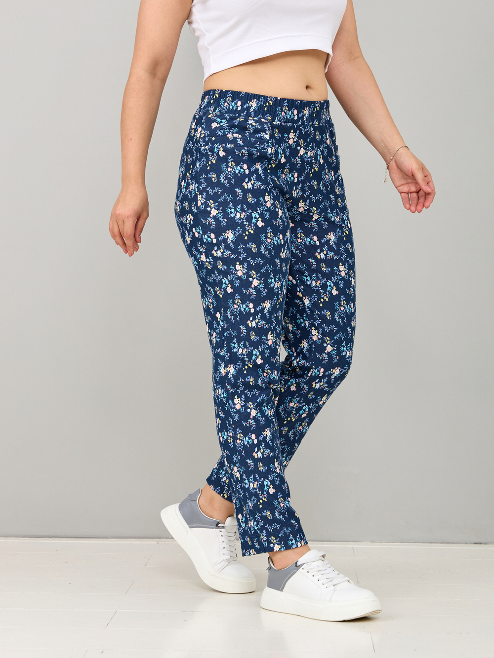 Брюки Бдж-029/джинса-ментолветочка