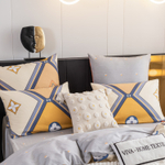 Комплект постельного белья Люкс Сатин 100% хлопок на резинке AR283