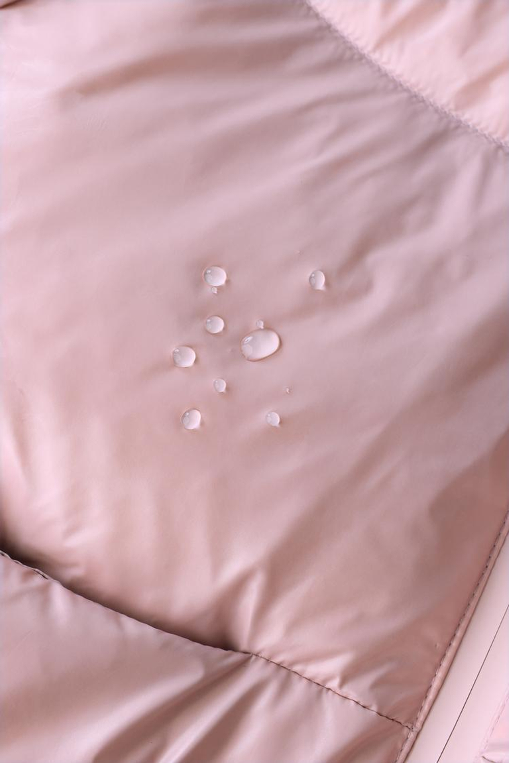 ZARA ПУХОВИК ИЗ ПЕРА И ПУХА WATER REPELLENT И WIND RESISTANT, РОЗОВЫЙ