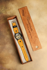 Часы скелетоны механические Power Black Orange YOURTIME