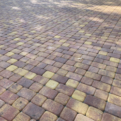 Тротуарная плитка КЛАССИКО - Листопад гладкий Осень, комплект из 2 видов плит