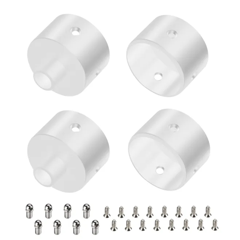 Заглушка WPH-FLEX-D22-360deg WHITE ALU с отверстием (Arlight, Металл) 049941