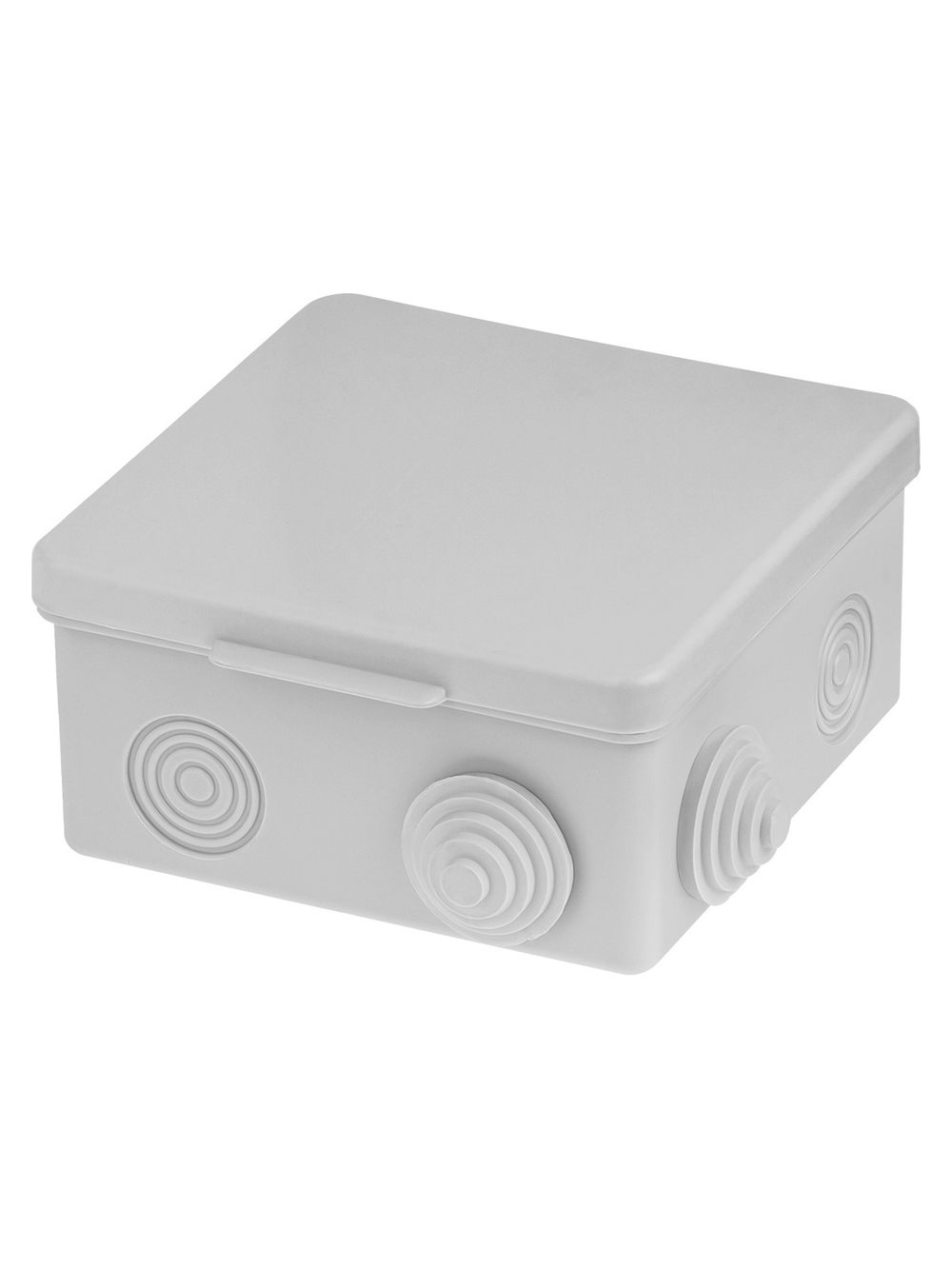 Распаячная коробка ОП 100х100х55мм, крышка, IP54, 8вх. TDM SQ1401-0113