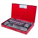 Набор торцевых головок с принадлежностями 1/2&quot;, двенадцатигранные, 8-32 мм, 33 предмета KING TONY 4034MR