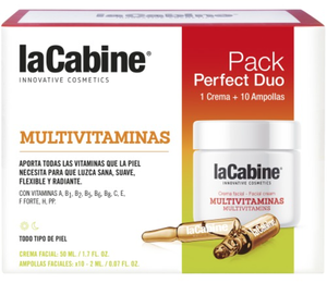 LA CABINE PERFECT DUO MULTIVITAMINES Дуэт Мультивитаминный концентрированная сыворотка в ампулах 10х2мл крем 50 мл