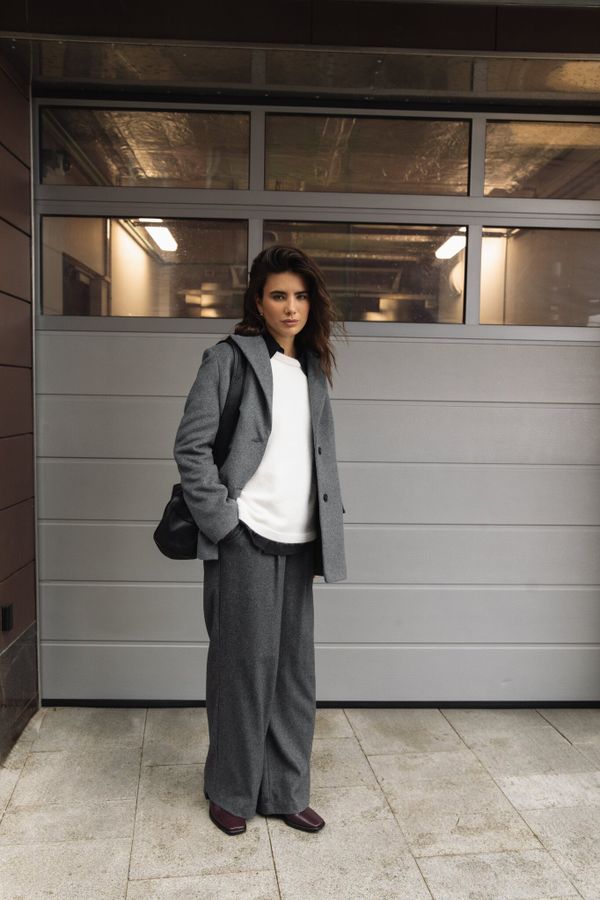 Брюки из смесовой шерсти 