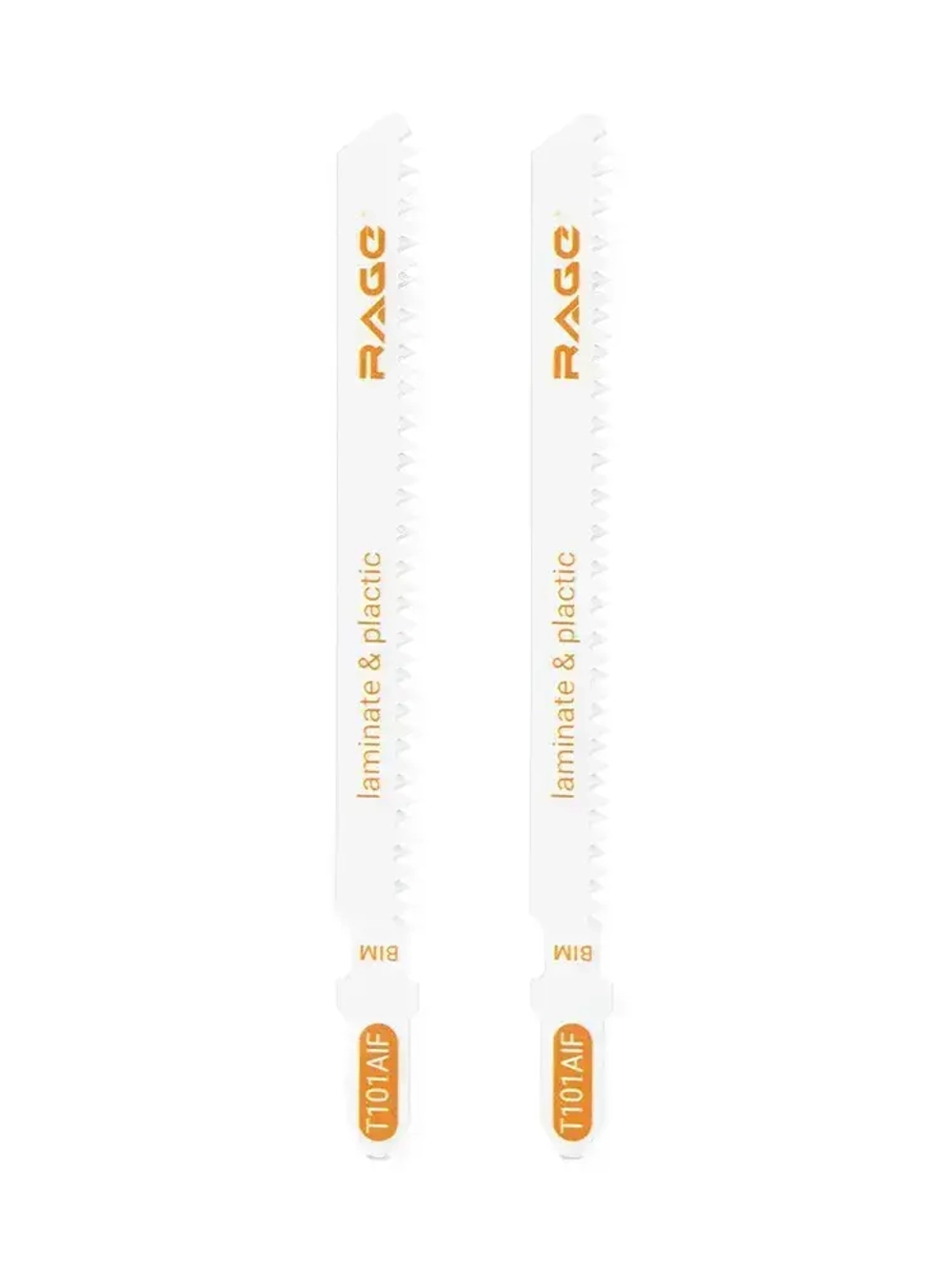 Пилки для лобзика по дереву ламинату пластику 100 мм 2 шт T101AIF RAGE by VIRA