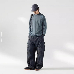 Брюки Nothomme Blue Outdoor Water Repellent Adjustable Drawstring Pants Dark Gray