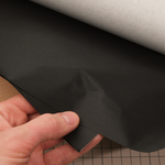 Нейлон 0,15 мм на клеевой основе черный, лист 150*50 см