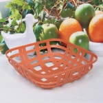 Фруктовница пластиковая «Астория» 23*23*7,5см тициан