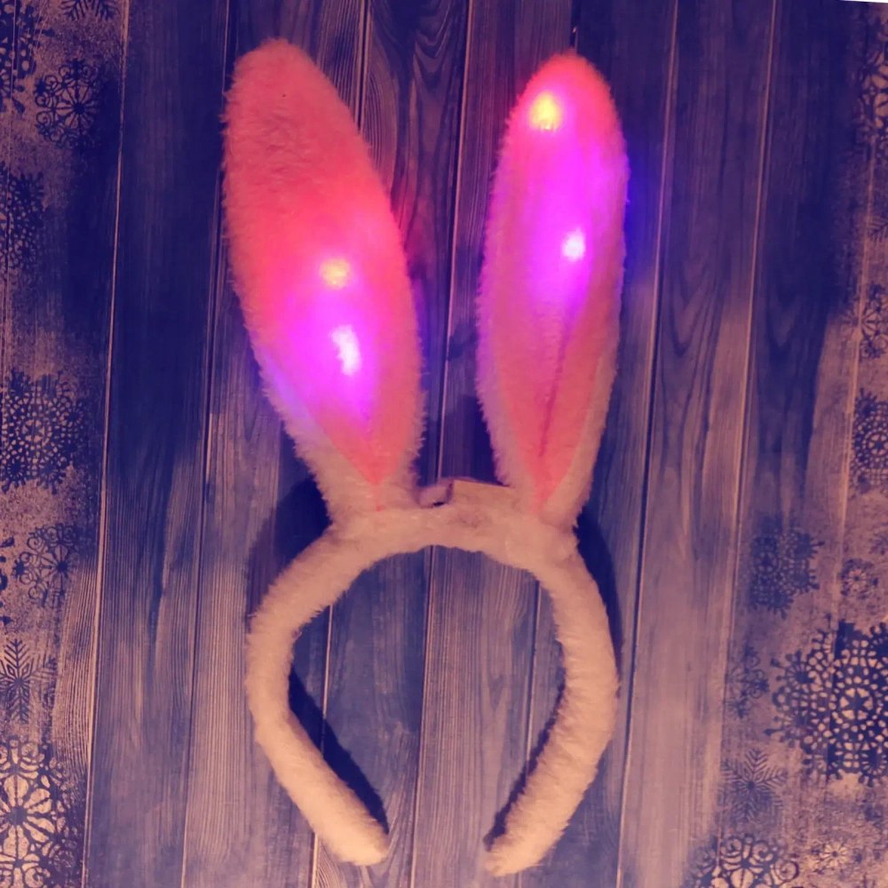 Ободок карнавальный «Зайчик» с подсветкой