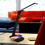 Светильник настольный 16 Вт, с беспроводной зарядкой, черный, Camelion, KD-825 C02, 14162