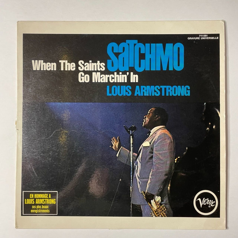 Винтажная виниловая пластинка LP Louis Armstrong When The Saints Go Marchin In Satchmo (France 1971)