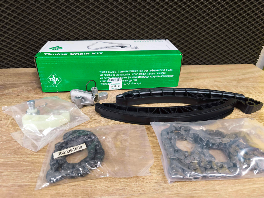 Комплект цепи ГРМ INA  CAXA  (из 6 частей)