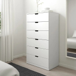 Комод - IKEA NORDLI/НОРДЛИ ИКЕА, 47х80х145 см, белый