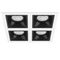 Комплект из светильников и рамки Lightstar Domino Quadro (214546+214507+214507+214507+214507) D54607070707