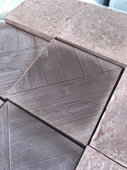 Плитка тротуарная 300х300х30 Мадера доска  КОРИЧНЕВЫЙ (литье) шт.