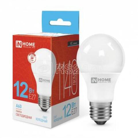 Лампа светодиод. IN-HOME Е27 12Вт 6500К LED-A60-VC 720Лм