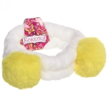 Повязка на голову «Кокетка - Шарики», цвет розовый, голубой, серый и пудровый, 20*6см (упаковка белый ZIP пакет)