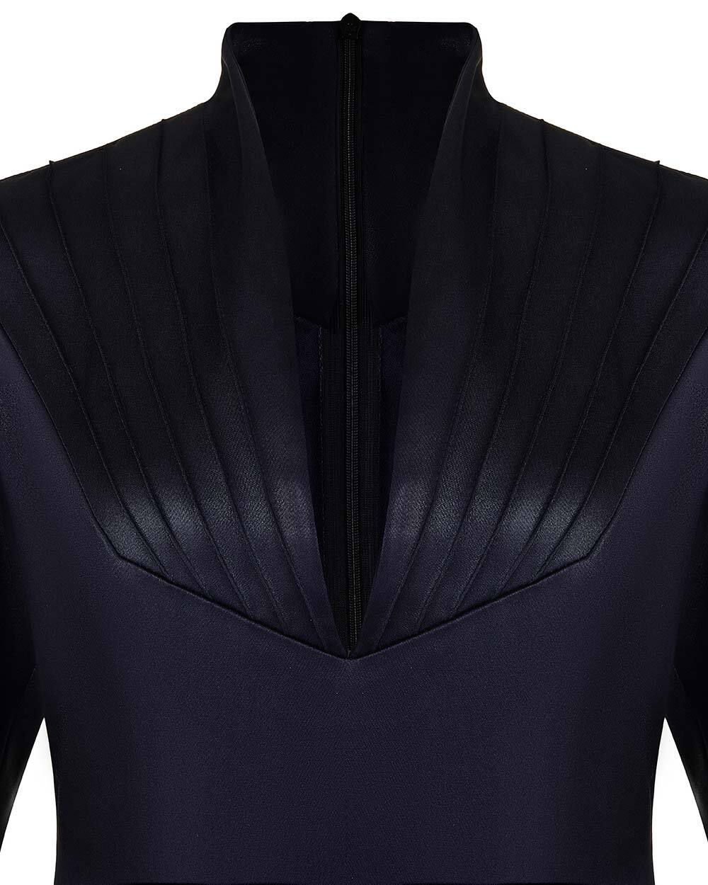 Платье макси с драпировкой на груди