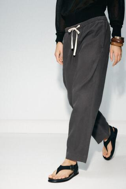 ZARA ДЖОГГЕРЫ — ZW COLLECTION, СЕРЫЙ