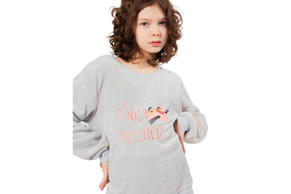 Пижама Funfur Розовая пантера Серый S