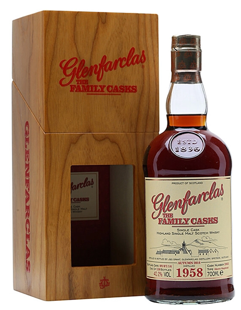 Виски Glenfarclas 1958 Family Casks, 0.7 л