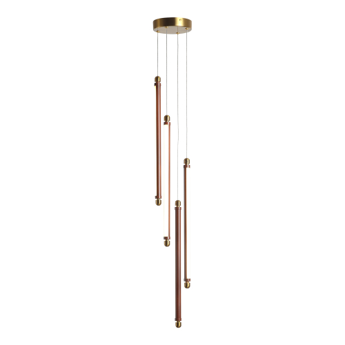 *SL6225.303.04 Светильник подвесной ST-Luce Латунь/Терракотовый, Белый LED 4*6W 3000K