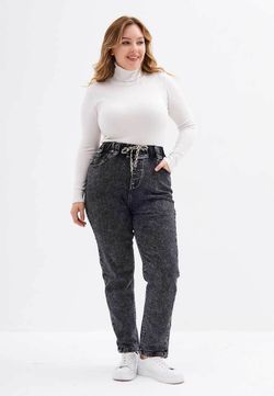 Джинсы на резинке больших размеров