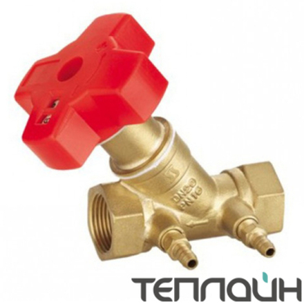 Клапан балансировочный HORNHOF HBR4451ECO латунный PN 20 DN 40 резьба/резьба