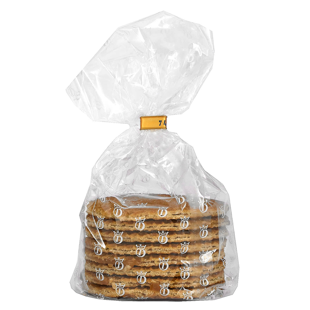 Daelmans, круглые вафли-сэндвичи с карамельной прослойкой, карамель, 8 вафлей по 230 г (8,11 унции)