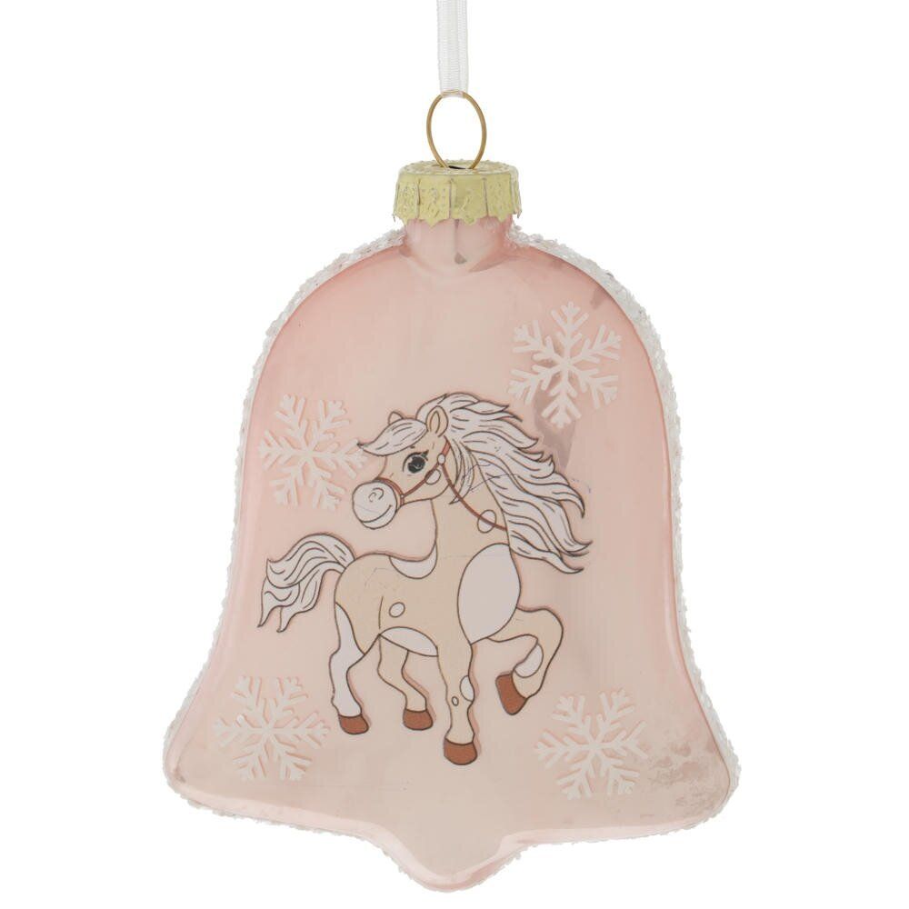 GAEM Украшение новогоднее "Колокольчик с лошадкой", L8 W2,5 H11 см