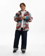 Рубашка Kefirmaykifer оверсайз Этно оранжевая