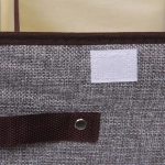 Короб - органайзер складной стеллажный для хранения вещей «ДОМания», цвет серый, два отделения, 36*25*16см (лейбл)